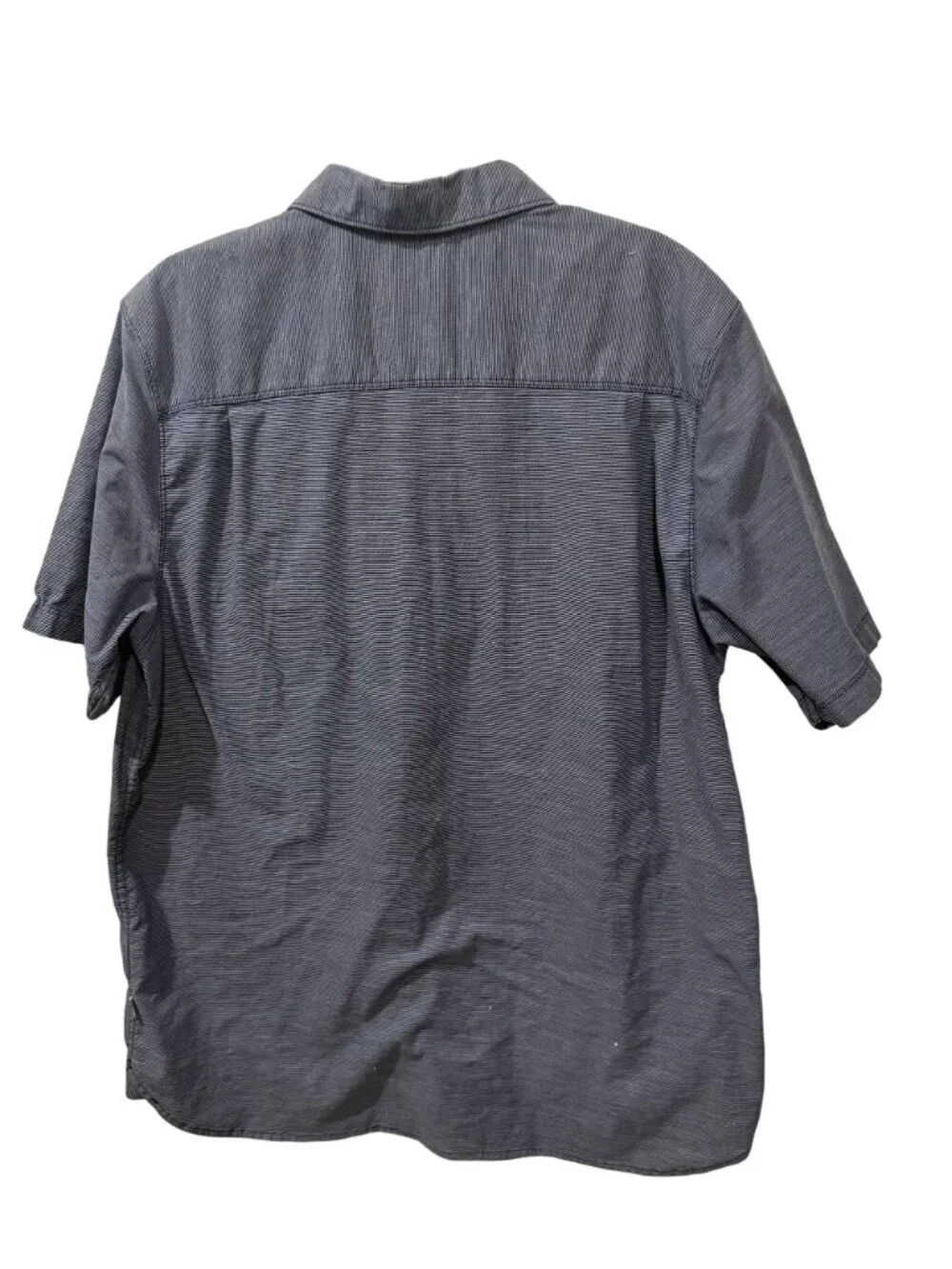 The North Face Mens XL Short Sleeve Button-Up Shirt In Blue